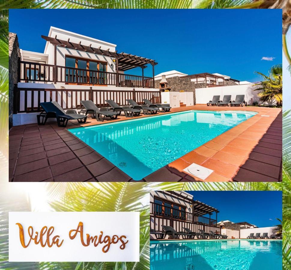 Villa Amigos 200 Mq, With Bar, Hot Pool, Billiard And Bbq Playa Blanca  Buitenkant foto